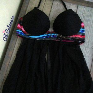 Black Swim Top